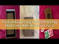 Produktbewertung LORZOR AirTag Wallet mit XXL münzfach für 10+ Münzen, Slim Wallet AirTag, Geldbörse