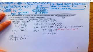 Optimization Day 1 and 2 Notes
