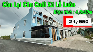 Còn 1 Căn Diện Tích Lớn 4,5x30m Xã Lỗ Luôn | KDC lớn Đinh Đức Thiện Bình Chánh 