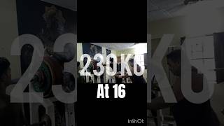 230 KG squat at 16 #shorts#deadlift#viral#trending #funk #gym #phonk #powerlifting #sports#squat