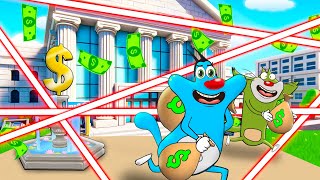 Roblox Oggy Stole 178902 Million Dollars From Bank Robbery With Jack