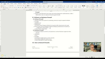 Software vs hardware firewalls