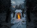 🔥 He Survived -30°C Using THIS Snow Igloo… 😳❄️ #survival #cozyhome