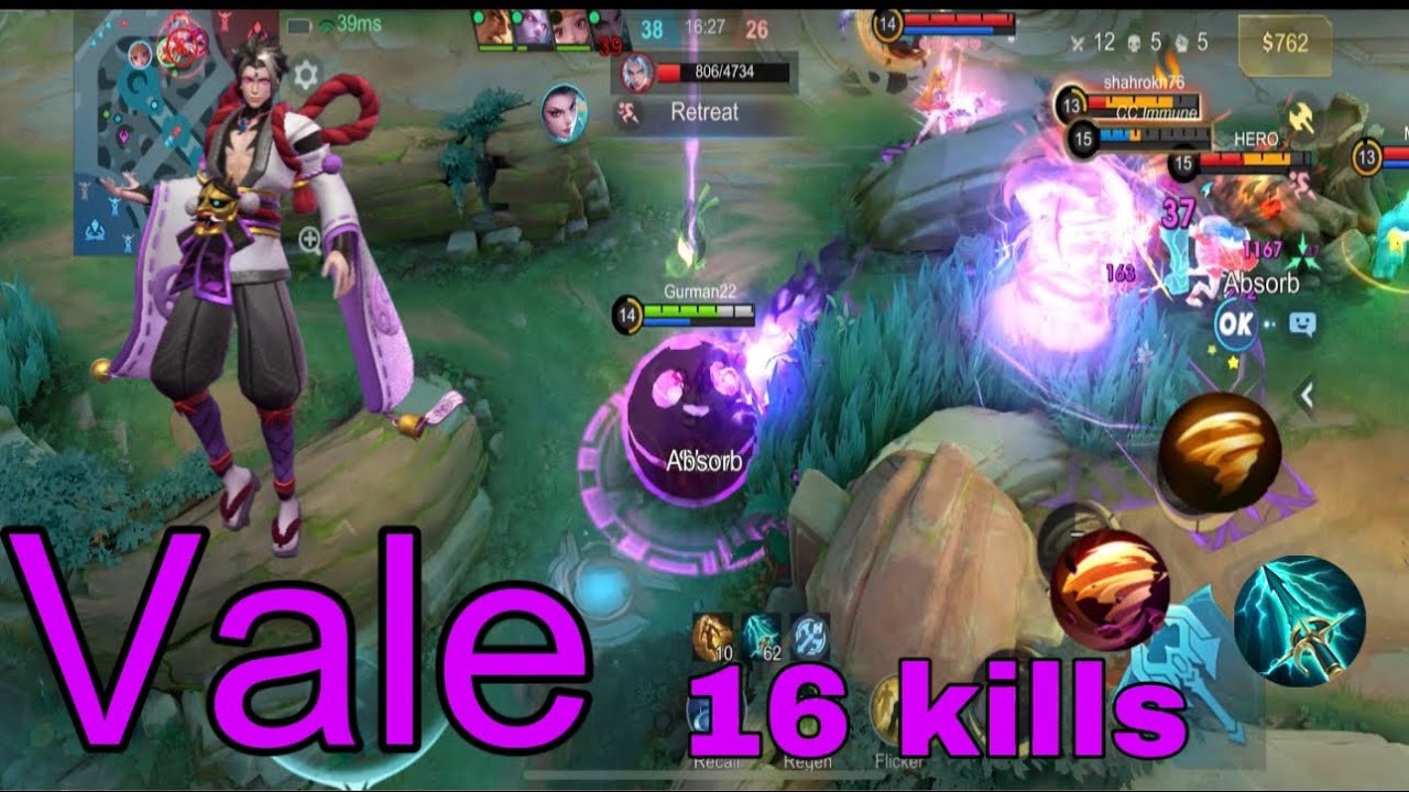 🔥 UNSTOPPABLE VALE! 16 KILLS DOMINATION - Top 1 global build Mobile Legends Gameplay!