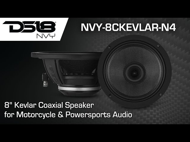 NVY-8CKEVLAR-N4 by DS18 | 8” Kevlar Coaxial Speaker for Motorcycle