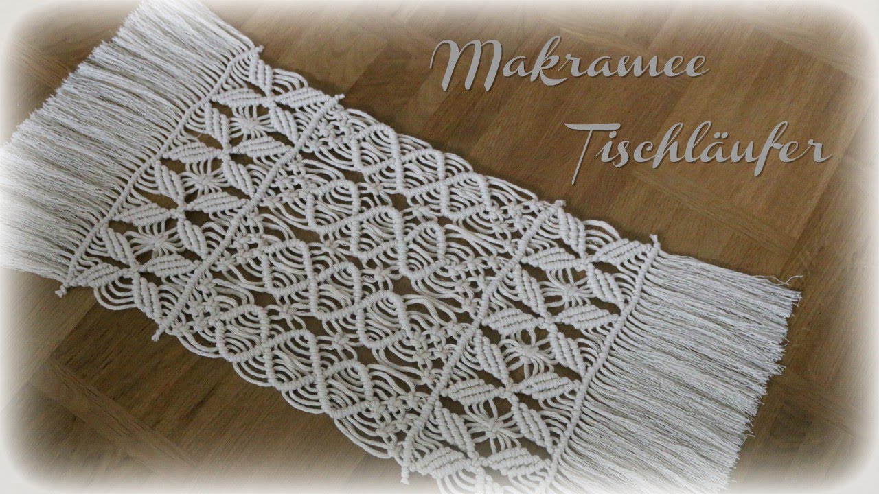 Makramee Tischläufer *DIY * Macrame Table Runner [engl sub]