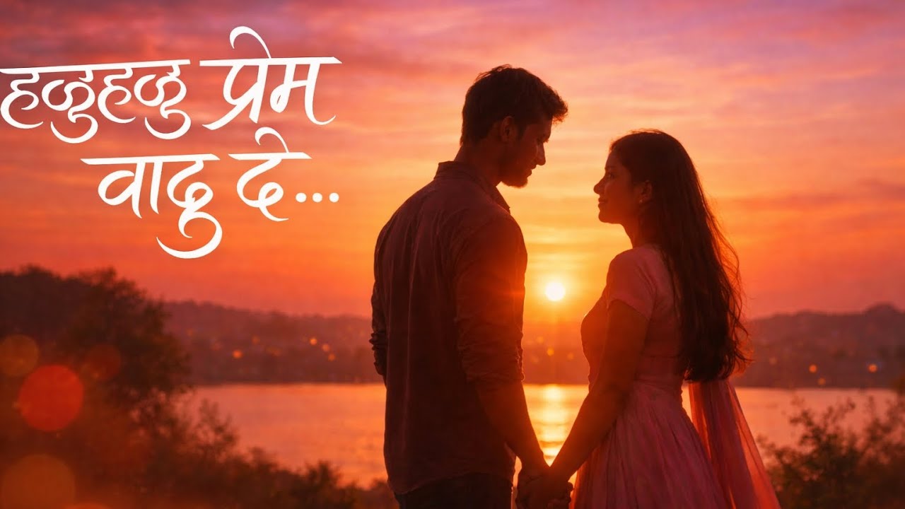 हळूहळू प्रेम वाढू दे |Trending Marathi Romantic Song 2026 | Beautiful Love Song |Marathi Couple Song