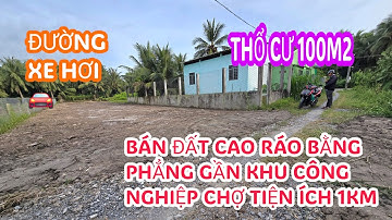 MS:25140 Bán đất đẹp bằng phẳng thổ cư 100m2 - Đường xe hơi 🚘gần nhựa chỉ 20m .