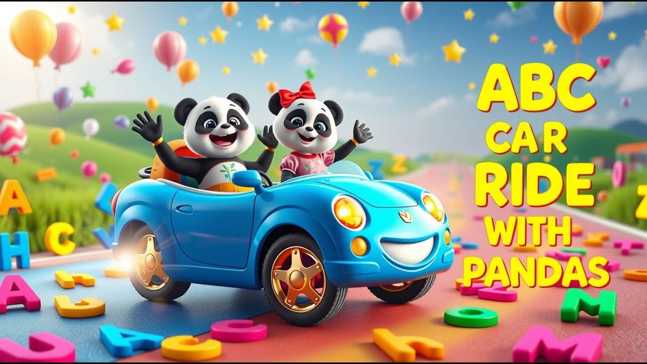 Two Little Pandas ABC: Moon, Market & Adventures | Fun Alphabet & Learning Nursery Rhyme for Kids
