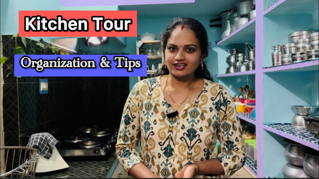 మాచూడచక్కని వంటిల్లు🤩/చిన్నదైనా పెద్దదైనా ఇలా సర్దుకుంటే😍/My Small Kitchen Tour & Organizations Tips