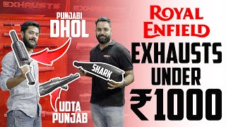 Top 5 Exhausts For All Royal Enfield LIVE 🔴 Desi Dug Dug Ka Tora 😎 Ft Bullet's Punjabi Dhol Exhaust💥