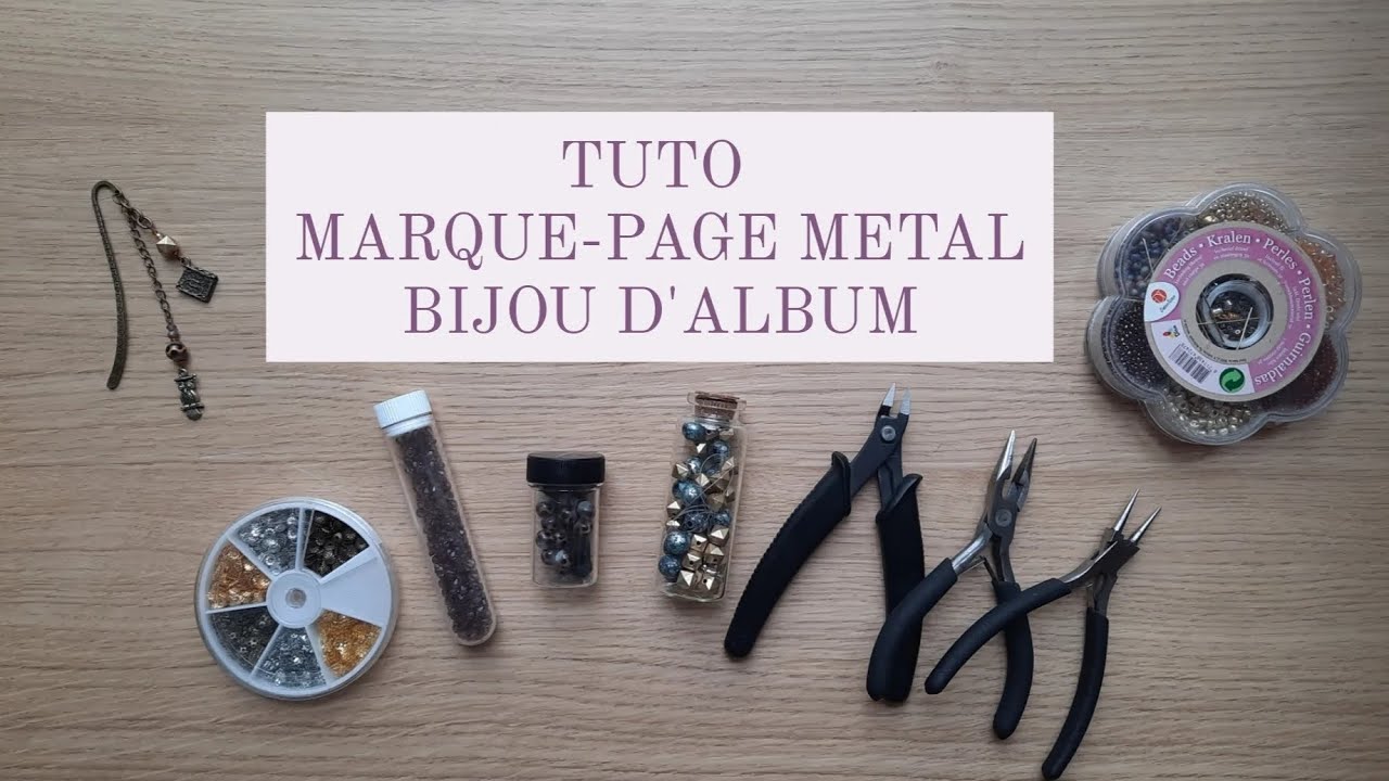 TUTO #marquepage métal / bijou d'album ! #tutorialyoutube #diy  @juliebycousucousin1421