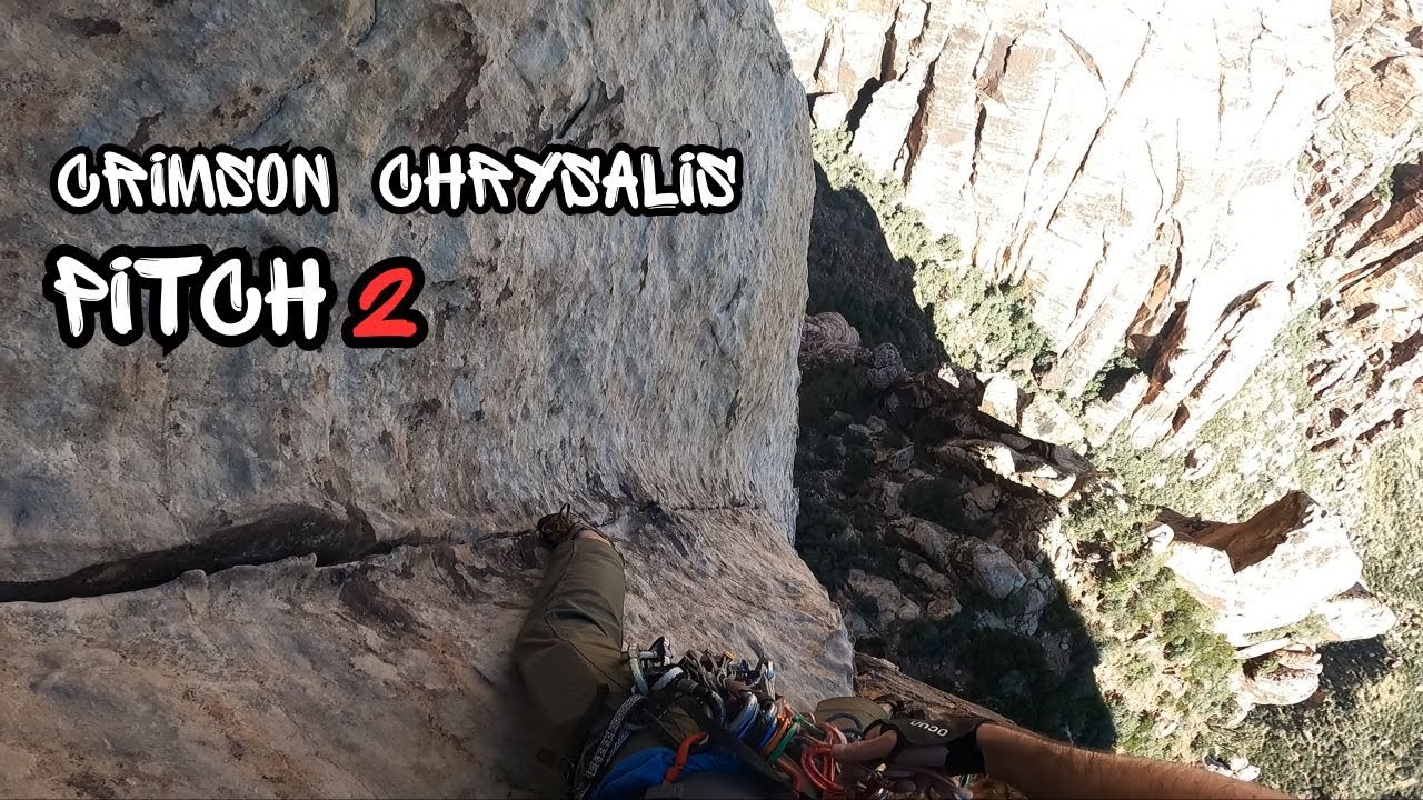 Crimson Chrysalis Pitch 2 Red Rock Climb
