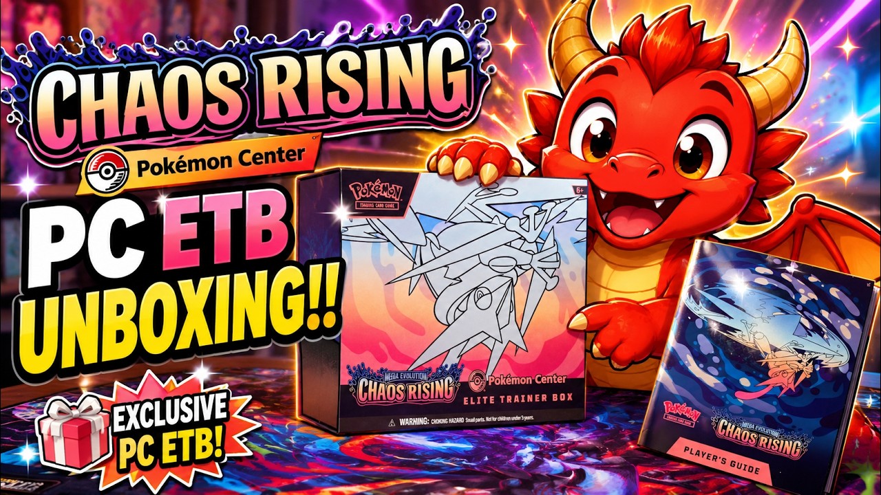 CHAOS RISING POKÉMON CENTER ETB… WE HIT A CHASE CARD!! 😱🔥 - YouTube