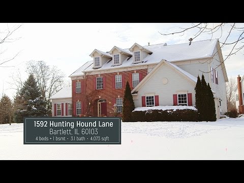 1592 Hunting Hound Lane, Bartlett, IL home video tour