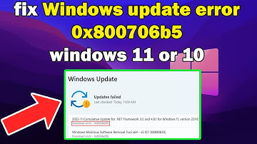 How to fix Windows update error 0x800706b5 windows 11 or 10