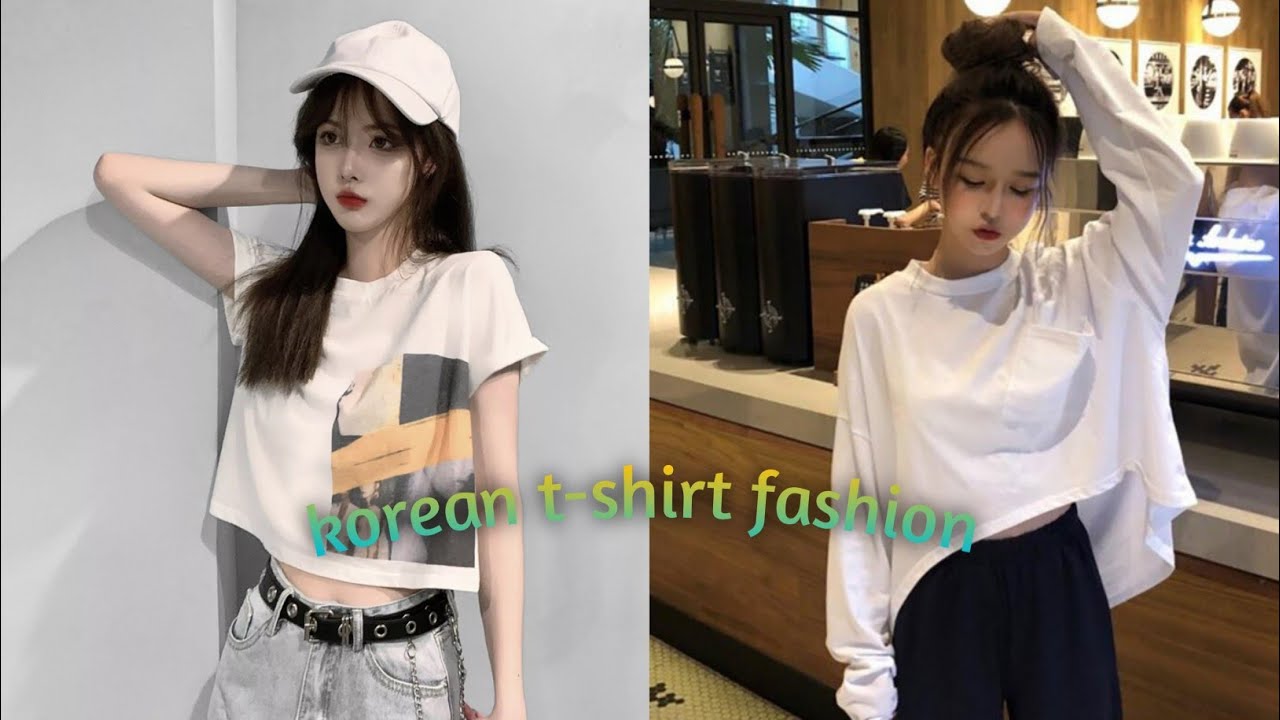 korean t-shirt design | Korean t-shirt outfits ideas | s Korean style |