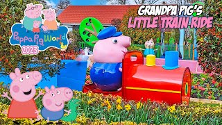 All Aboard Grandpa Pigs Train At Peppa Pig World April 2023 4K