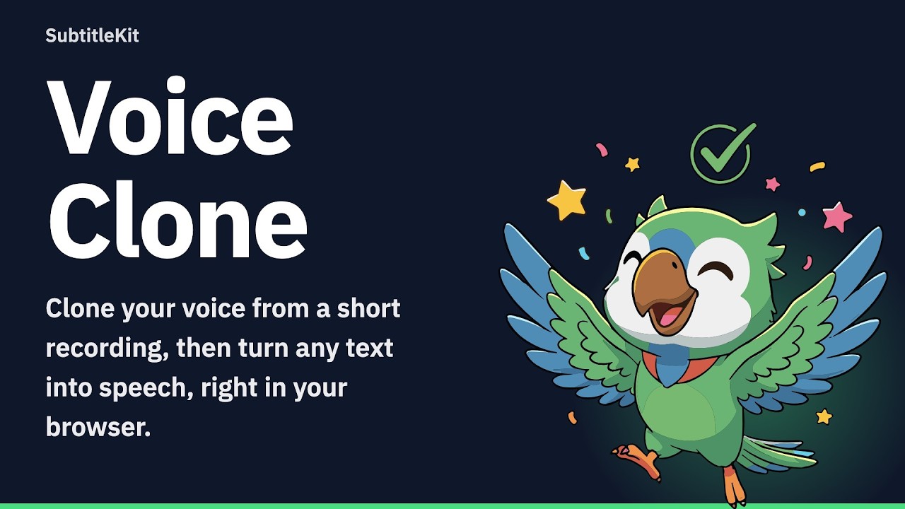 Clone Your Voice: AI Voice from a Short Recording