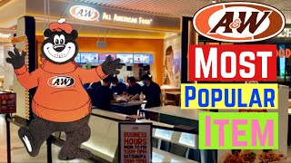 A&amp;W (2021) Most Popular Items in menu