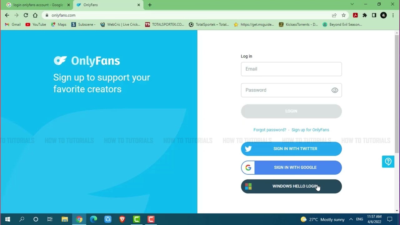 How To Login OnlyFans Account 2022 OnlyFans Sign In Help Login To www.onlyfans