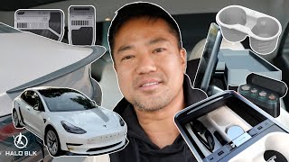 Tesla Model 3 & Y Accessories from Haloblk you must see! Cupholder, Break Pad Covers, USB HUB & More by Myong | Camera to Freedom 353 views 5 months ago 3 minutes, 38 seconds