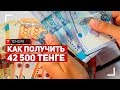 Как получить 42 500 тенге от государства и что для этого нужно делать