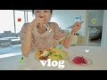 VLOG 자궁내막 키우기!💪시험관 중 역대급 컨디션🏃‍♀️무기력 극복썰, 인생 그릭요거트, 책에빠짐📓, 예쁜 음식만들기