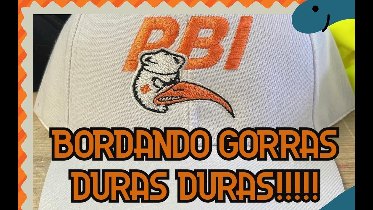 Bordando gorras acrílicas - snapback hats embroidery