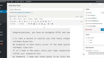 How to Paste Article Into a WordPress Blog