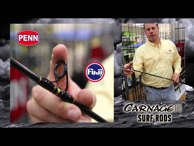 PENN Fishing - The PENN Carnage II Surf rods are the next generation of  lightweight but powerful surf rods. Engineered to handle the stresses of surf  fishing.