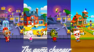 Talking Tom Gold Run - King Tom vs Angela vs Zombie hank vs Super Angela Gameplay screenshot 5