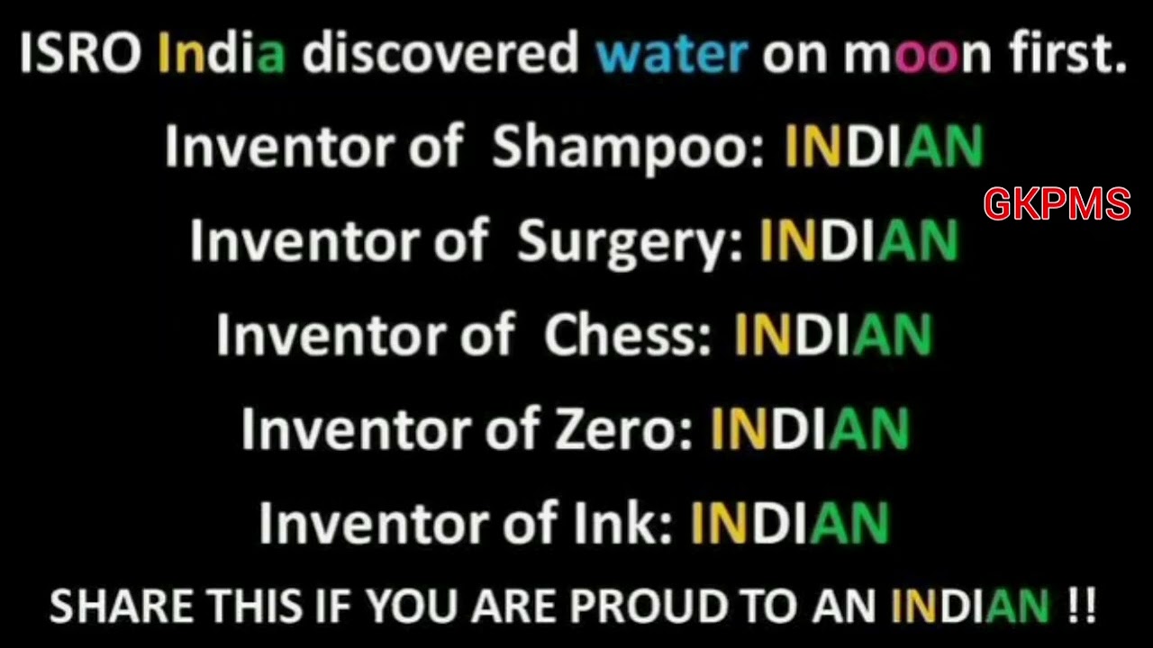 ISRO India  Discovered  Water On Moon 1st - GKPMS  