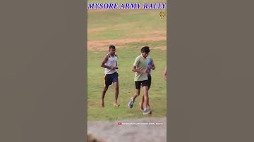 MYSORE AGNIVEER INDIAN ARMY RALLY | RUNNING VIDEO STATUS | MANJUNATH ACADEMY