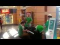 Three Irish fans perform beautiful 'Fields of Athenry' in French train station