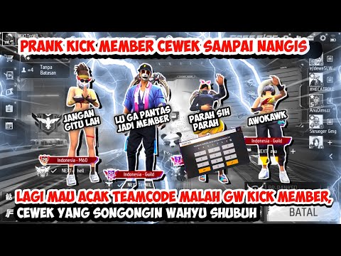 ACAK ACAK TEAMCODE MALAH PRANK KICK MEMBER CEWEK YANG SONGGONGIN WAHYU SHUBUH SAMPE DIA NANGIS🤣