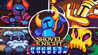 SHOVEL KNIGHT Pocket Dungeon - ALL BOSSES / EVERY BOSS + Ending