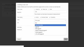 4) Kashflow: Creating Matching Rules