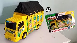 UNBOXING MAINAN TRUK OLENG bahasa indonesia ,ada terpal cover dan BASURI KEREN!!#trukoleng#unboxing