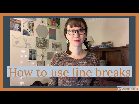 How To Use Line Breaks in Poetry