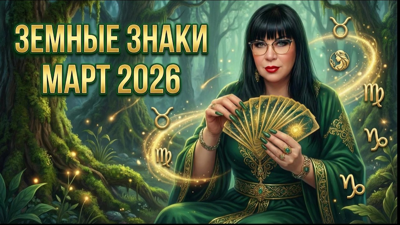ЗЕМНЫЕ ЗНАКИ: Золотой Поток в Марте 2026! Прогноз Таро - Телец, Дева, Козерог💫