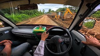 Super Carry POV ASMR | Passing Through Road Construction Site 4K
