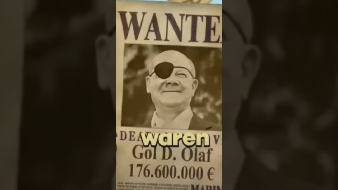 Gold Olaf - Olaf Scholz als One Piece Intro