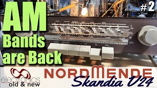 The AM is back, full re-cap done, and chassis cleaned up. Nordmende Skandia V24 - restoration part 2