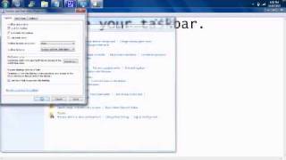 Personalising your taskbar in Windows 7