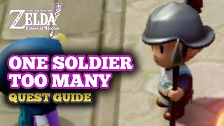 One Soldier Too Many Quest Guide in Zelda Echoes of Wisdom - Broken Equipment Soldier Identification