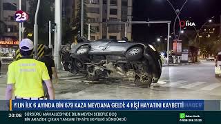 Yilin İlk 6 Ayinda Bi̇n 679 Kaza Meydana Geldi̇: 4 Ki̇şi̇ Hayatini Kaybetti̇