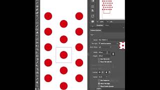 How to make polka half dot checkerboard pattern in illustrator