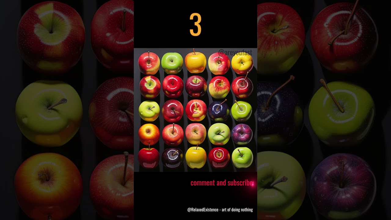 Apples... How many...? Are you fast? We will check it daily ...