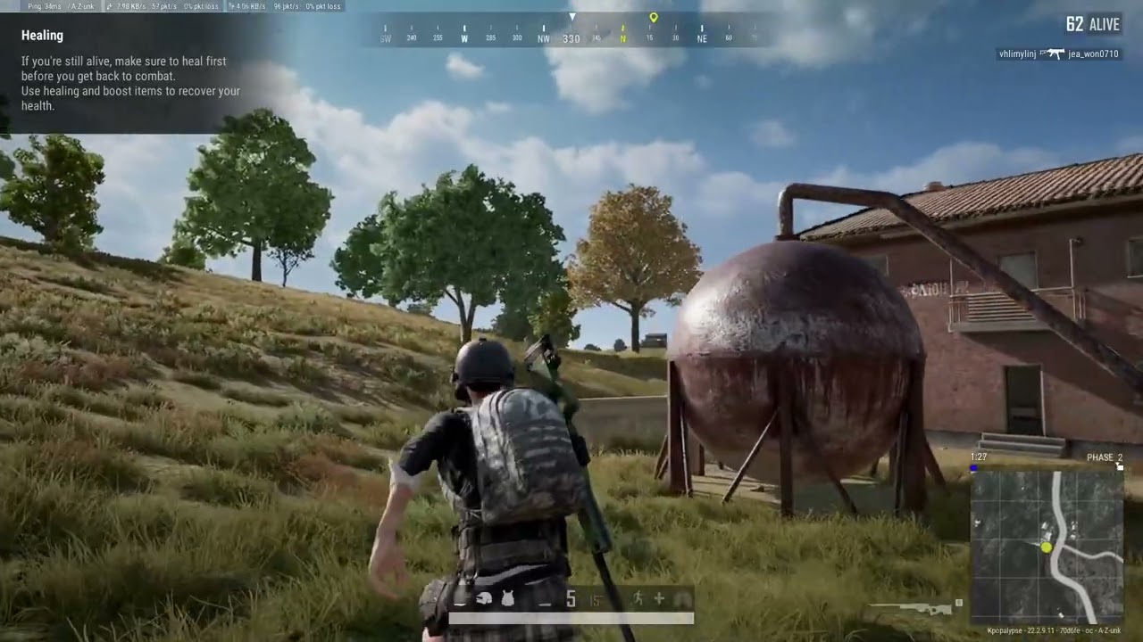 PUBG Battlegrounds: playing against all bots, using items found in care packages only